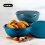 Picture of 3pc Bowl Set and Lids - Teal (1.25lt, 2.5lt, 5lt)