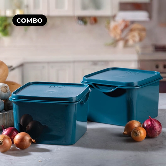 Picture of 3Lt Square Storage Teal + Lunchbox 1,5Lt Teal FREE
